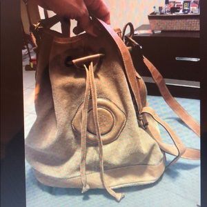 Simona tan leather purse